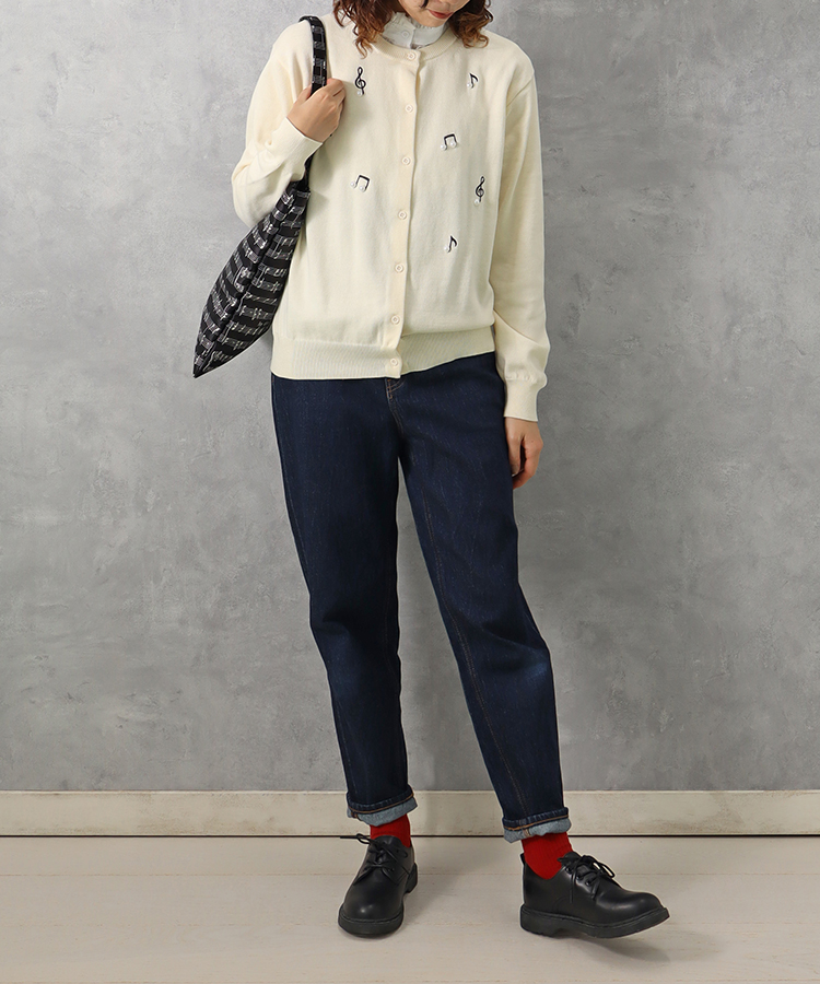 音符パールカーディガン