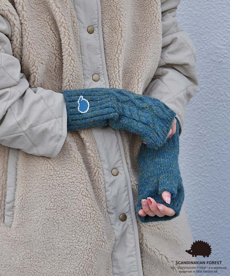 スカンジナビアンフォレスト  刺繍フィンガーレスグローブ
