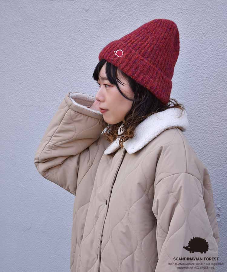 スカンジナビアンフォレスト 刺繍ニット帽