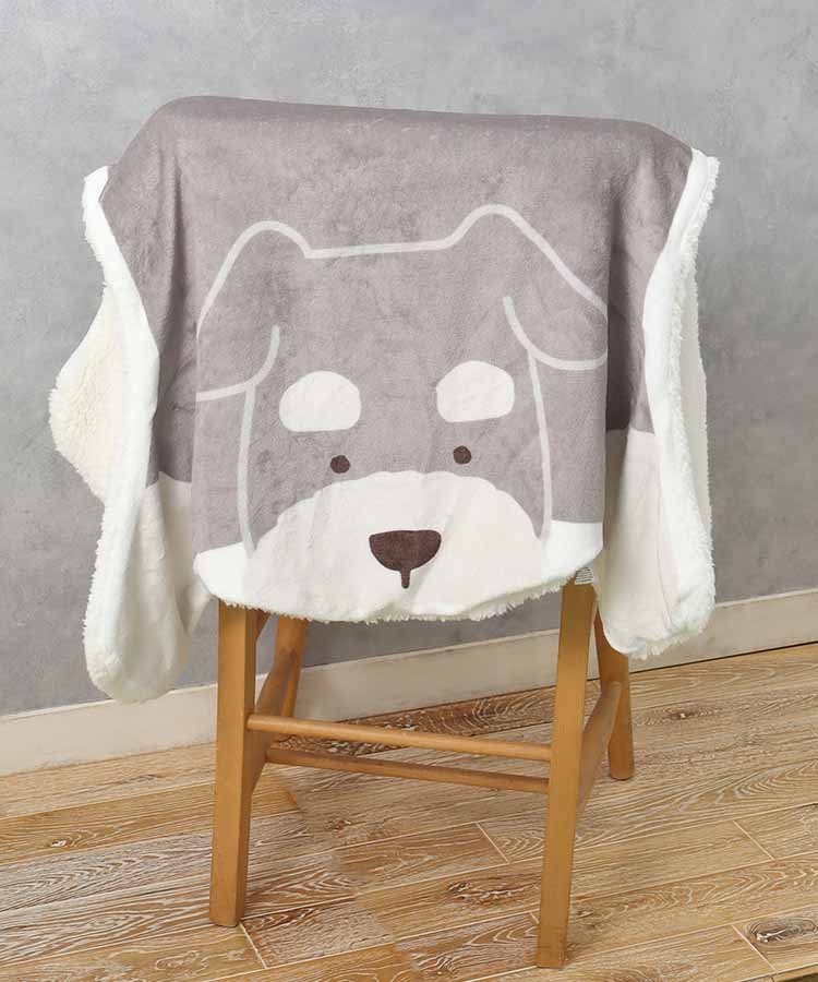 【WEB限定】犬のかたちブランケット