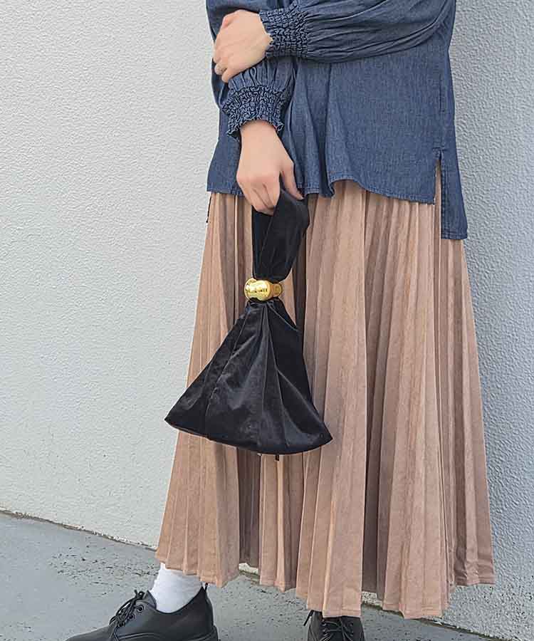 ベロアワンハンドルバッグ