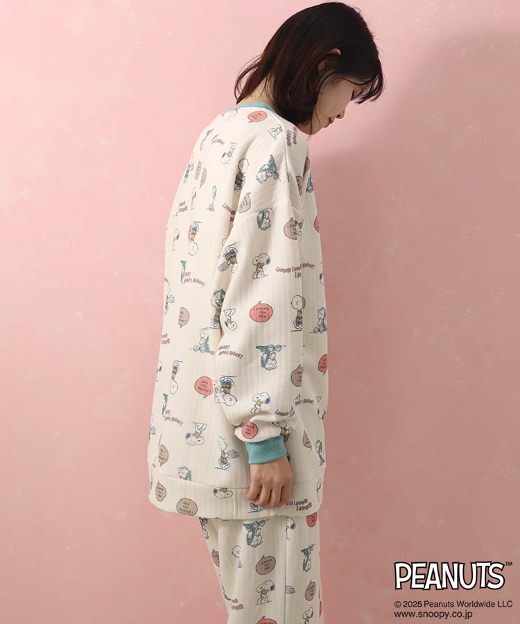 スヌーピーキルティングルームウェア上下セット