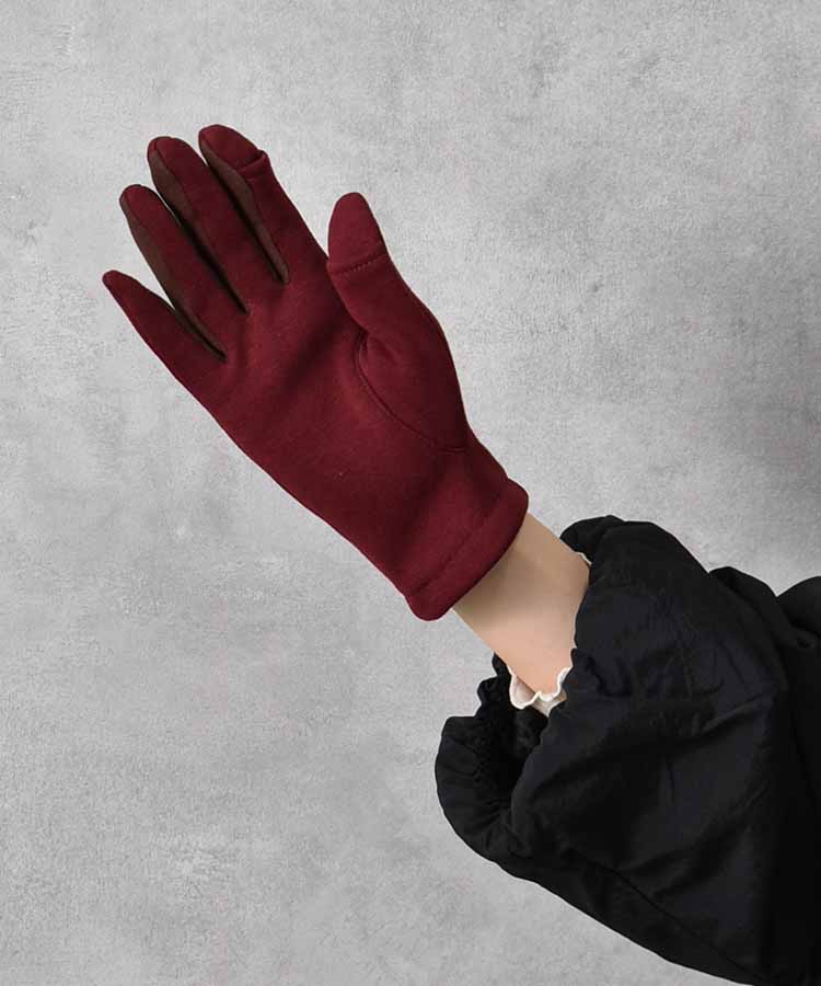 バイカラー指フードグローブ