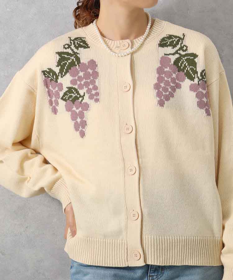 le petale グレープニットカーディガン