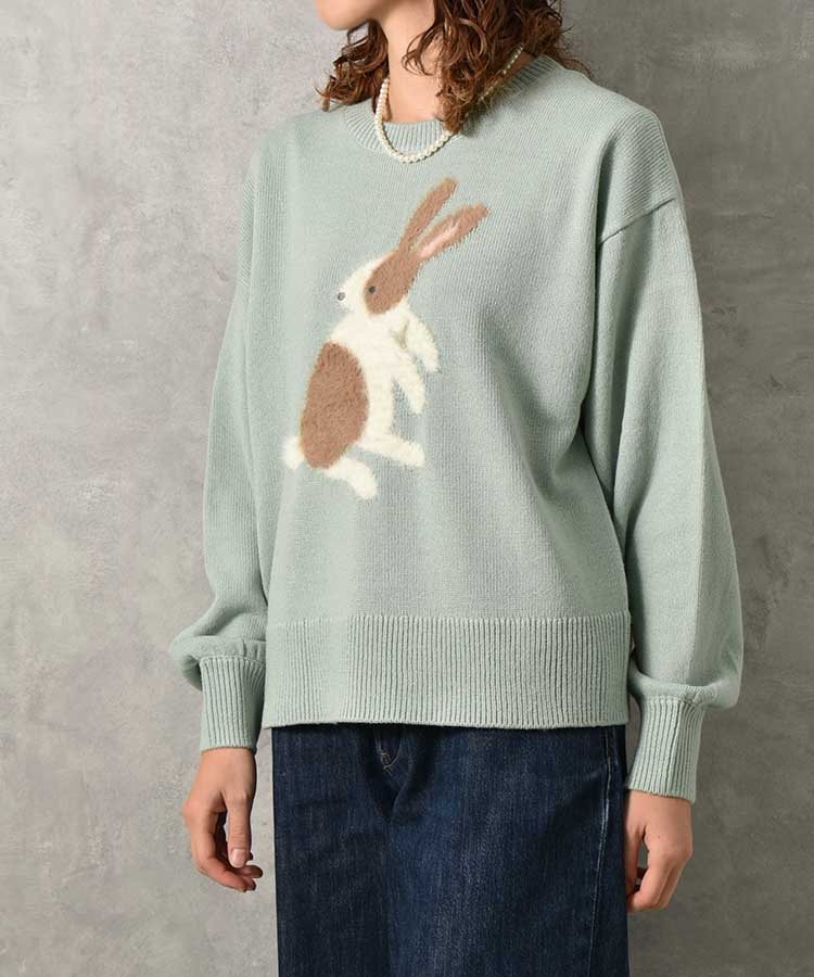 le petale Fluffy rabbitニットプルオーバー