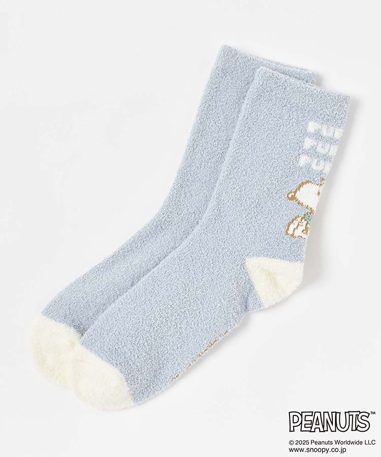 スヌーピーロゴルームソックス
