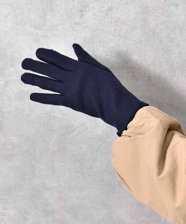 ボタンバイカラー指フードグローブ