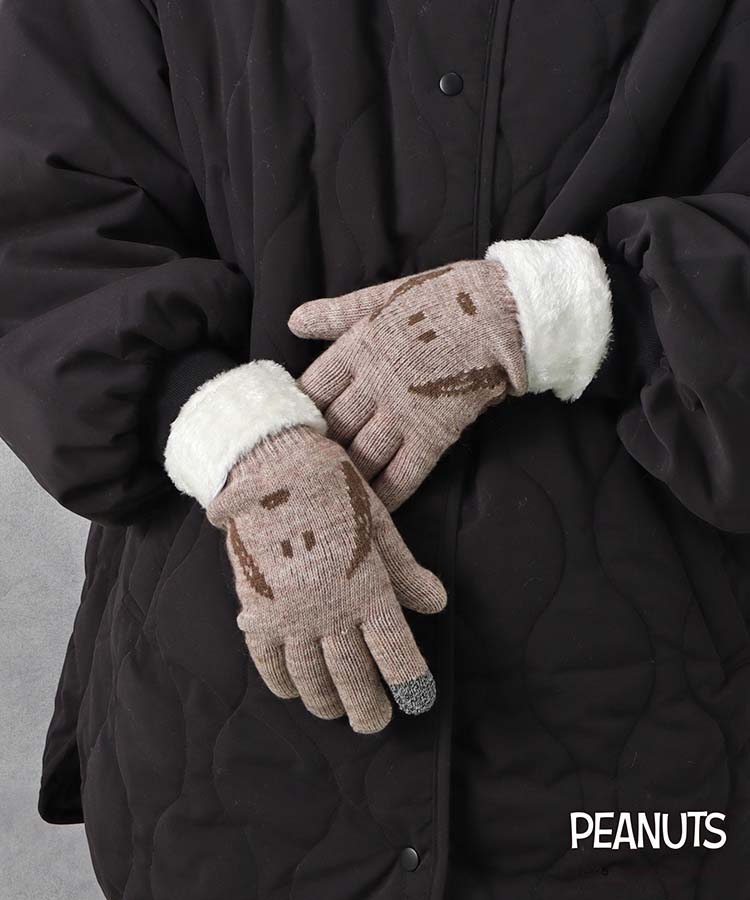スヌーピーカオニットグローブ