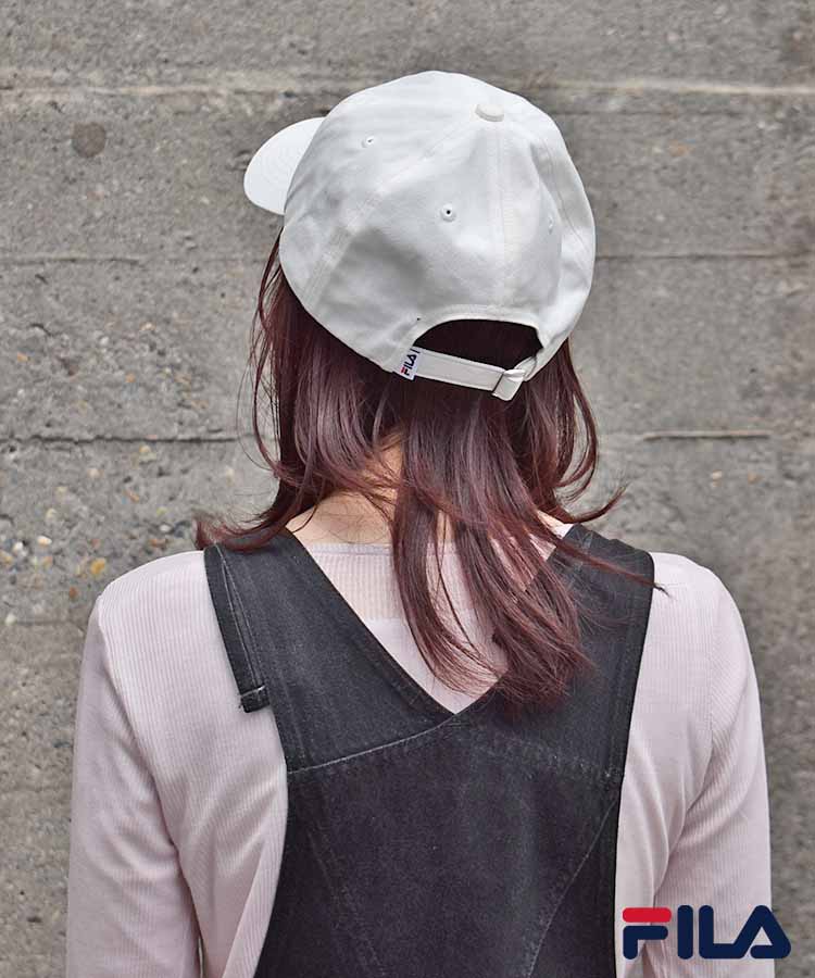 FILAフラワー刺繍キャップ