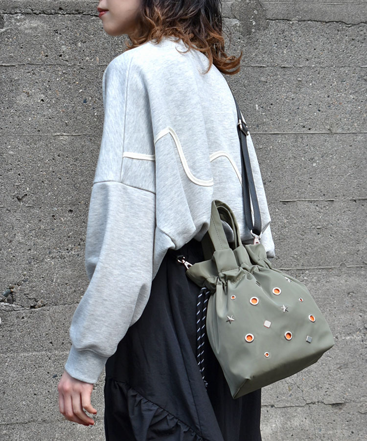 ハトメ巾着2WAYショルダー