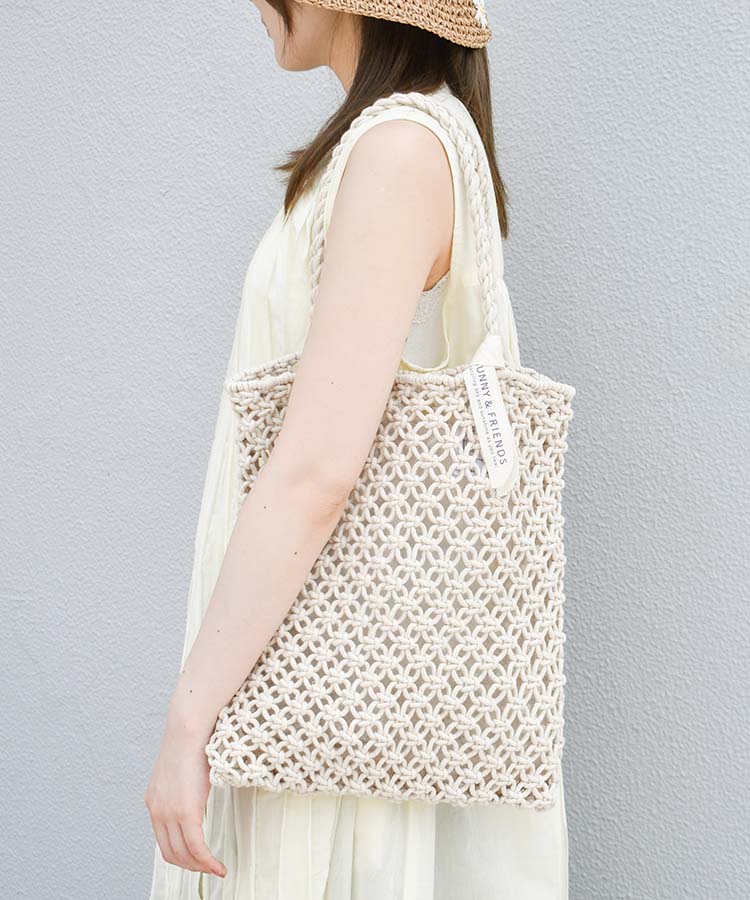 ≪SALE≫SUNNY&FRIENDSマクラメトートバッグ