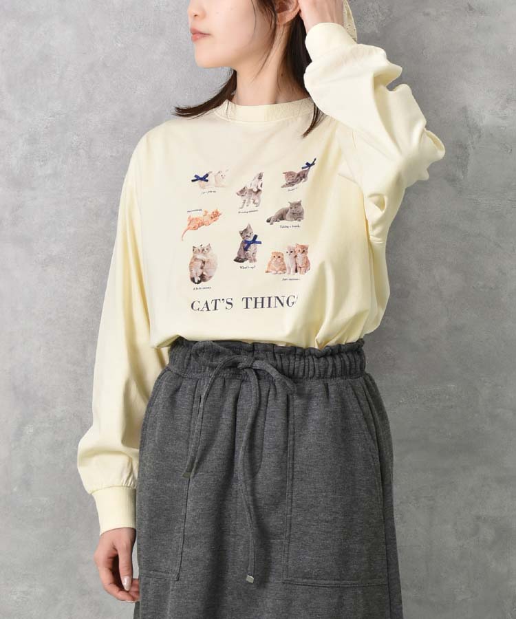 le petale CATsリボンロンT