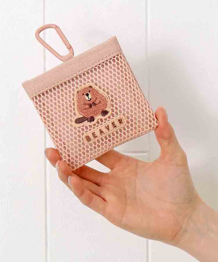 レアアニマルカラビナ付きミニポーチ