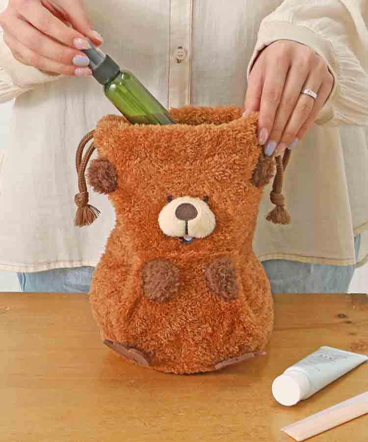 レアアニマルぬいぐるみ巾着