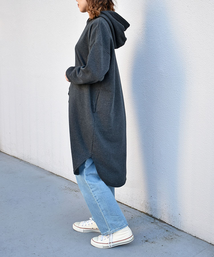 ≪SALE≫裏起毛フーディーワンピース