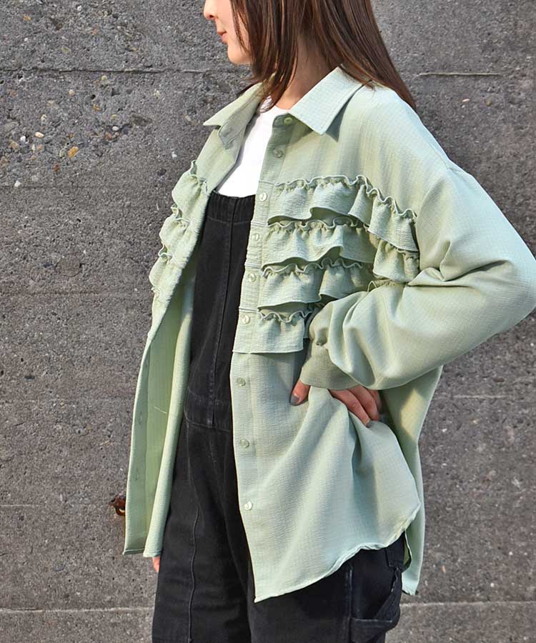 フリルブラウス | Bleu Bleuet（ブルーブルーエ）公式通販