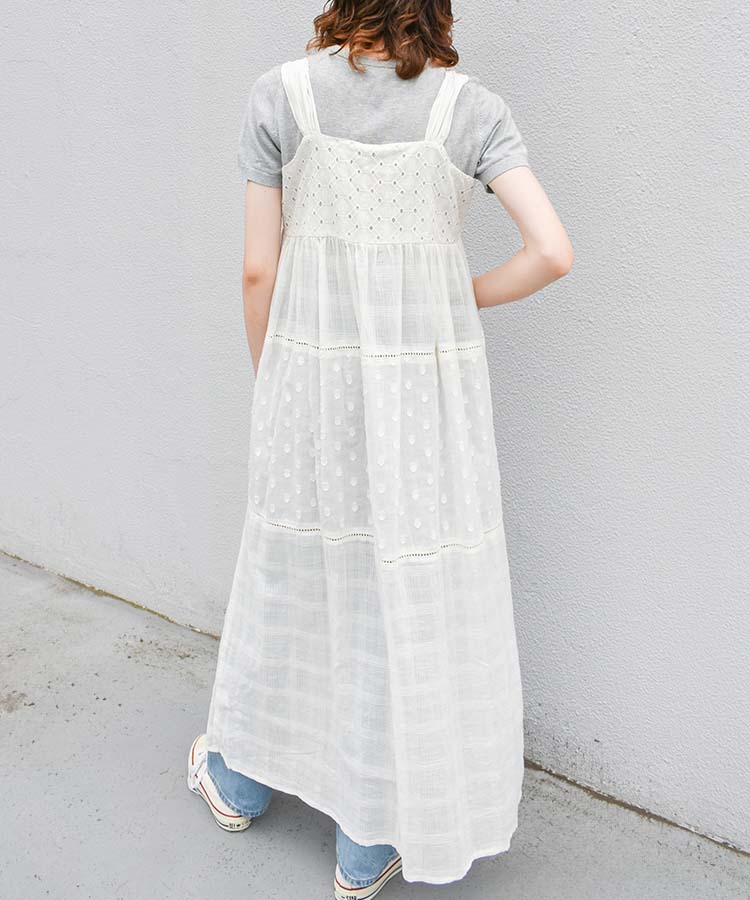 ≪SALE≫シフリー刺繍ティアードワンピース