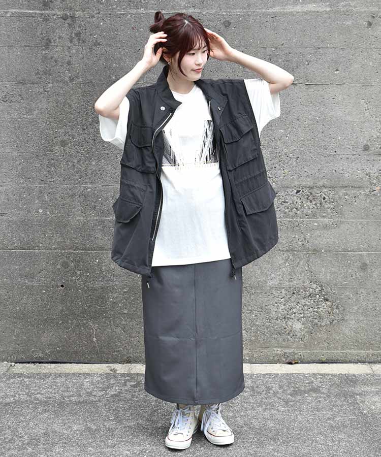 タウンフォトプリントTシャツ