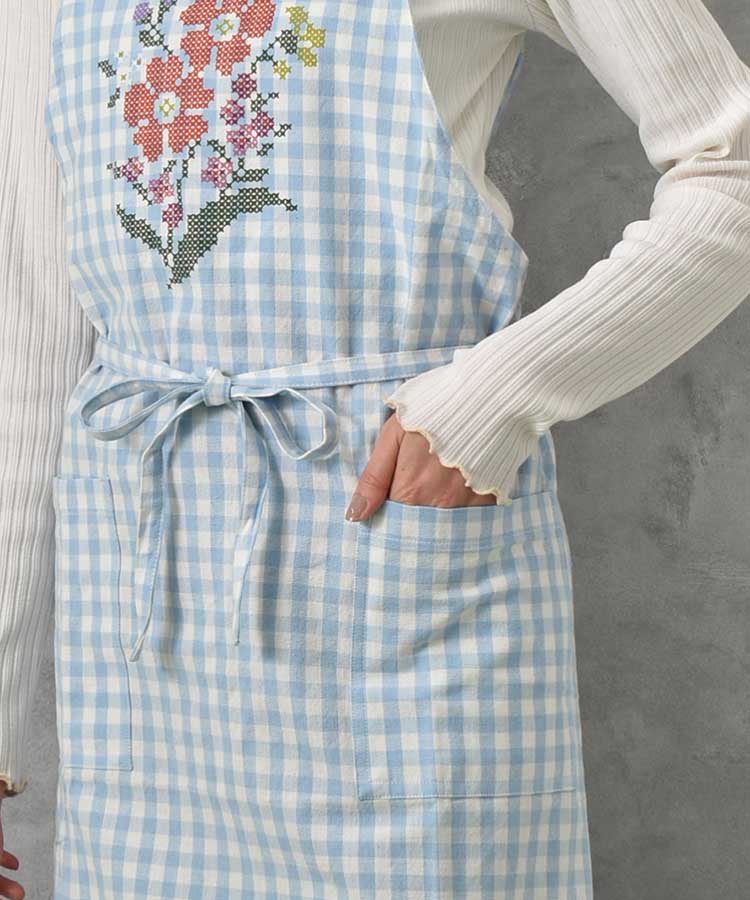 クロスブルームショートエプロン