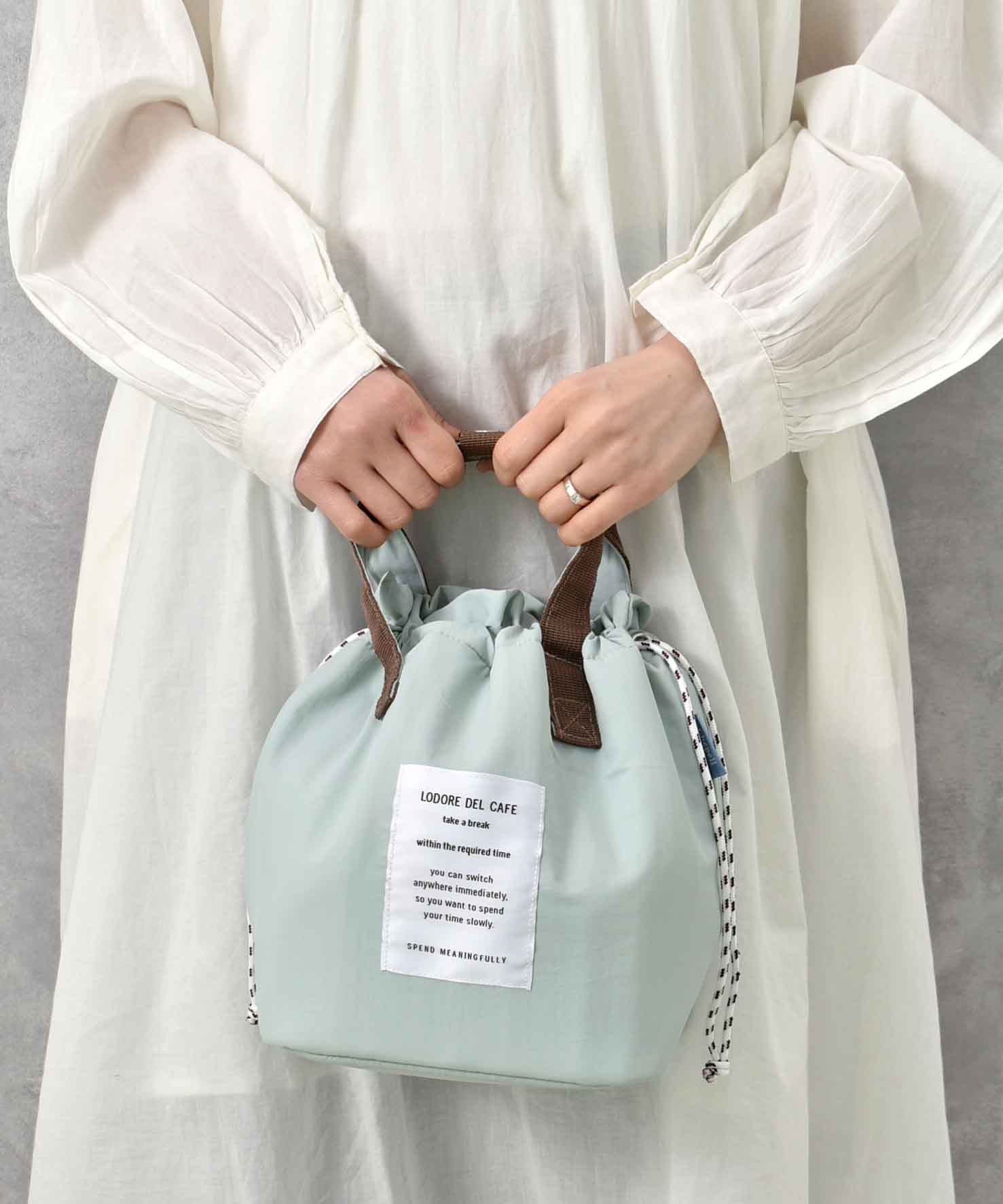 保冷巾着ランチバッグ