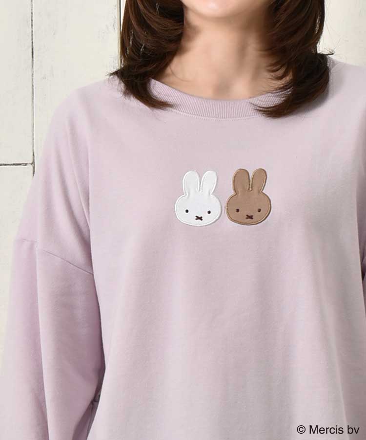 ミッフィーミニ裏毛ルームウェア上下セット