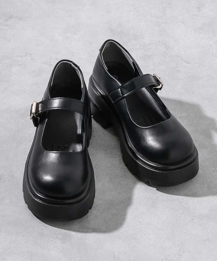≪SALE≫【WEB限定】ストラップ厚底シューズ