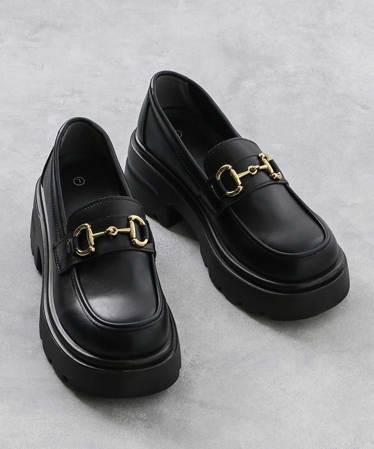 ≪SALE≫【WEB限定】ビット厚底ローファー