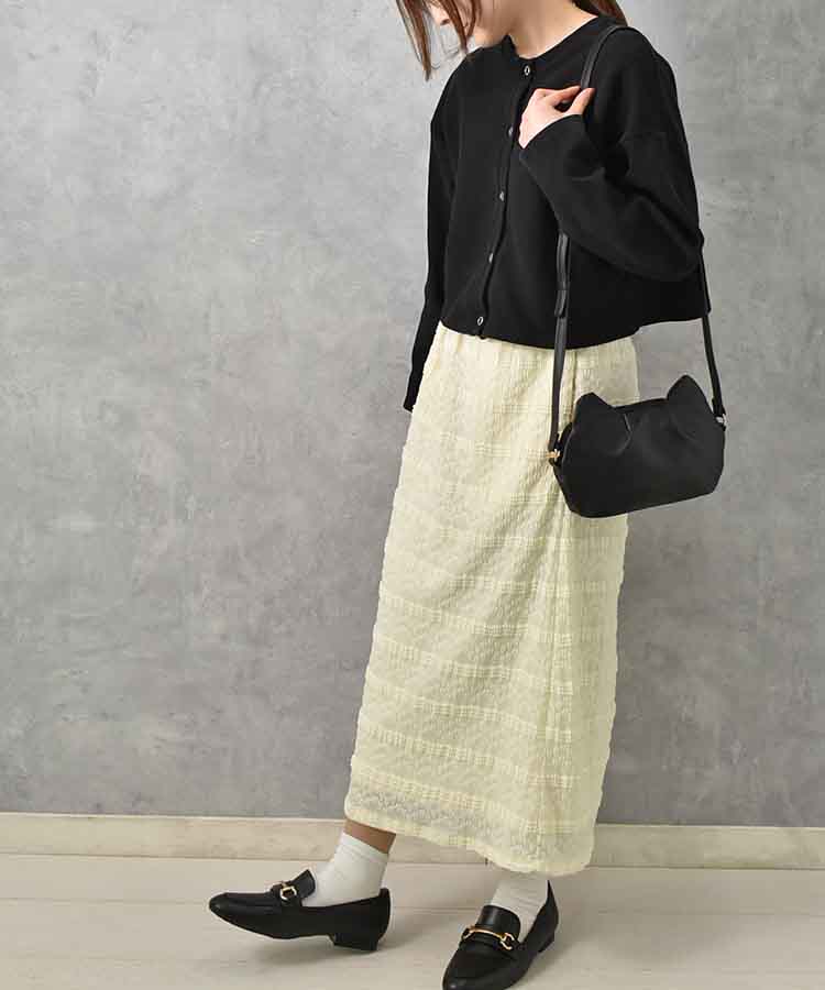 ジャガードカットソースカート