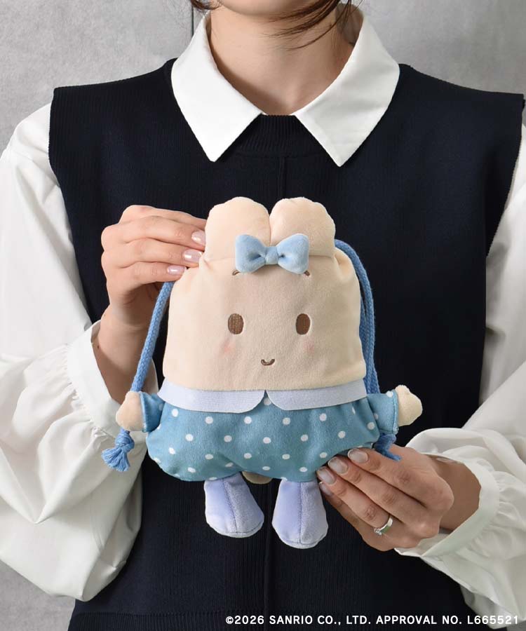 【WEB予約 3/12～順次発送】Bleu Bleuet×サンリオキャラクターズマスコット巾着