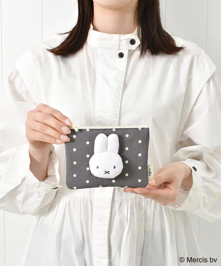 【WEB限定】MIFFY DOT&MASCOTミニフラットポーチ