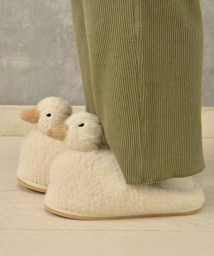 【WEB予約 4/1～順次発送】あひるダイカットスリッパ