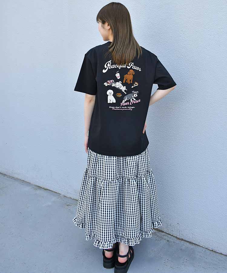 のんびりdog刺繍Tシャツ