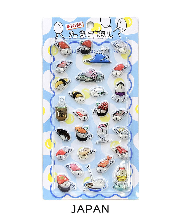 【WEB予約 2/25～順次発送】たまごあしのぷっくりシール2