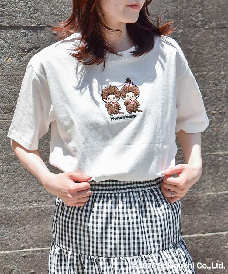 モンチッチ刺繍Tシャツ