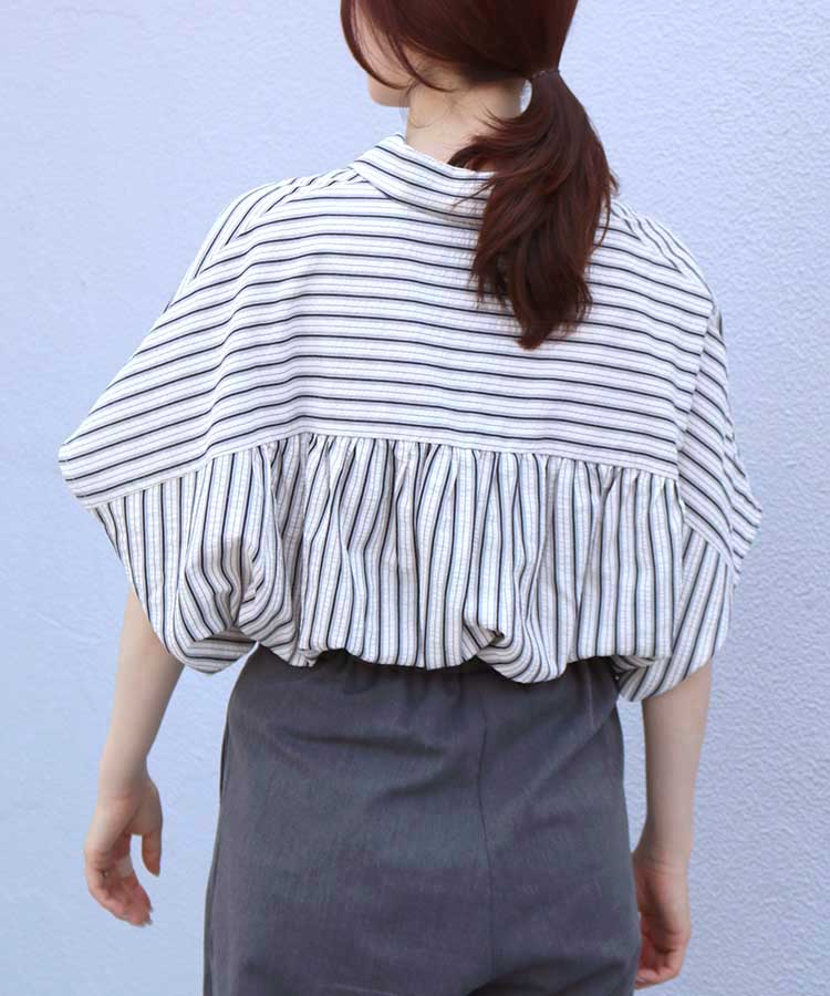 ≪SALE≫マルチストライプブラウス