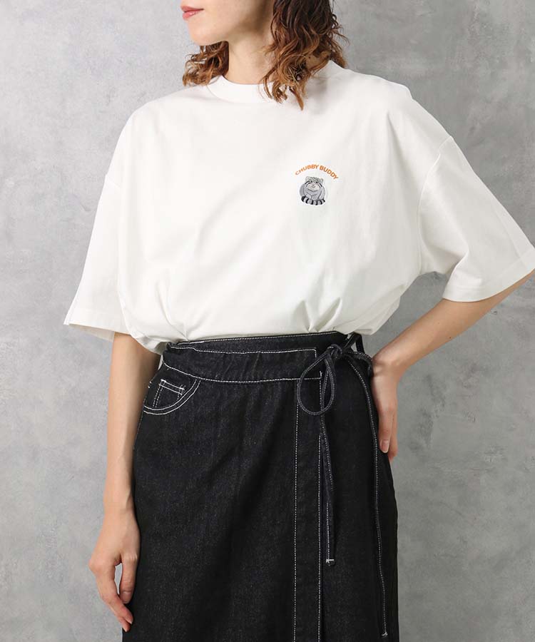 ≪SALE≫マヌルネコ刺繍Tシャツ