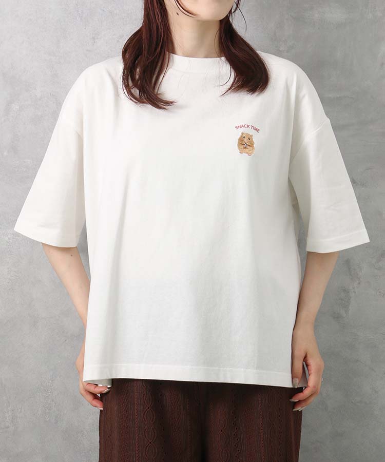 ≪SALE≫ハムスター刺繍Tシャツ