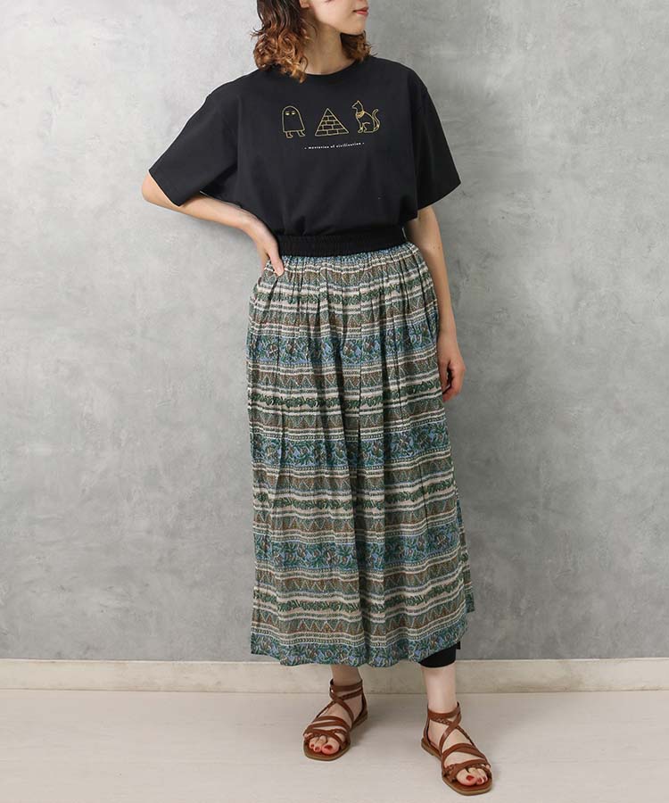 古代刺繍Tシャツ