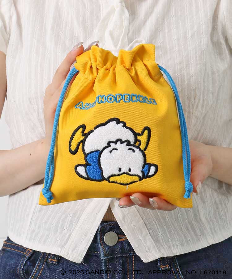 【WEB予約 8/8～順次発送】レトロサンリオキャラクターズ サガラ刺繍巾着