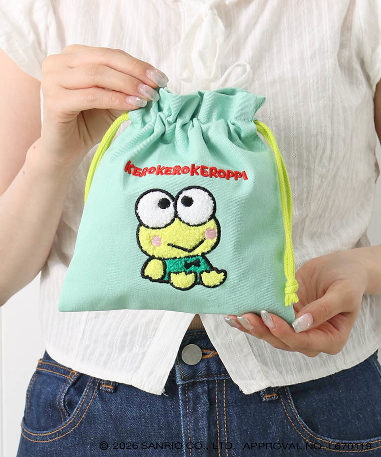 【WEB予約 8/8～順次発送】【WEB限定】レトロサンリオキャラクターズ サガラ刺繍巾着