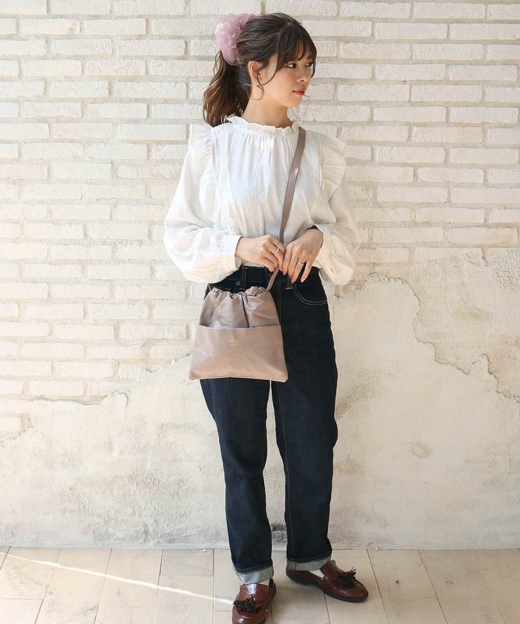 ≪SALE≫ロープBシンプル巾着ショルダー