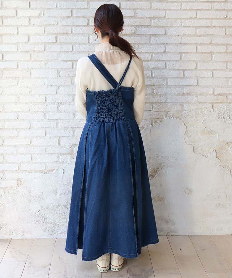 ≪SALE≫デニムジャンパースカート