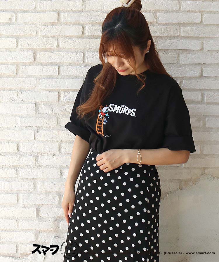≪SALE≫スマーフ刺繍オーバーTシャツ