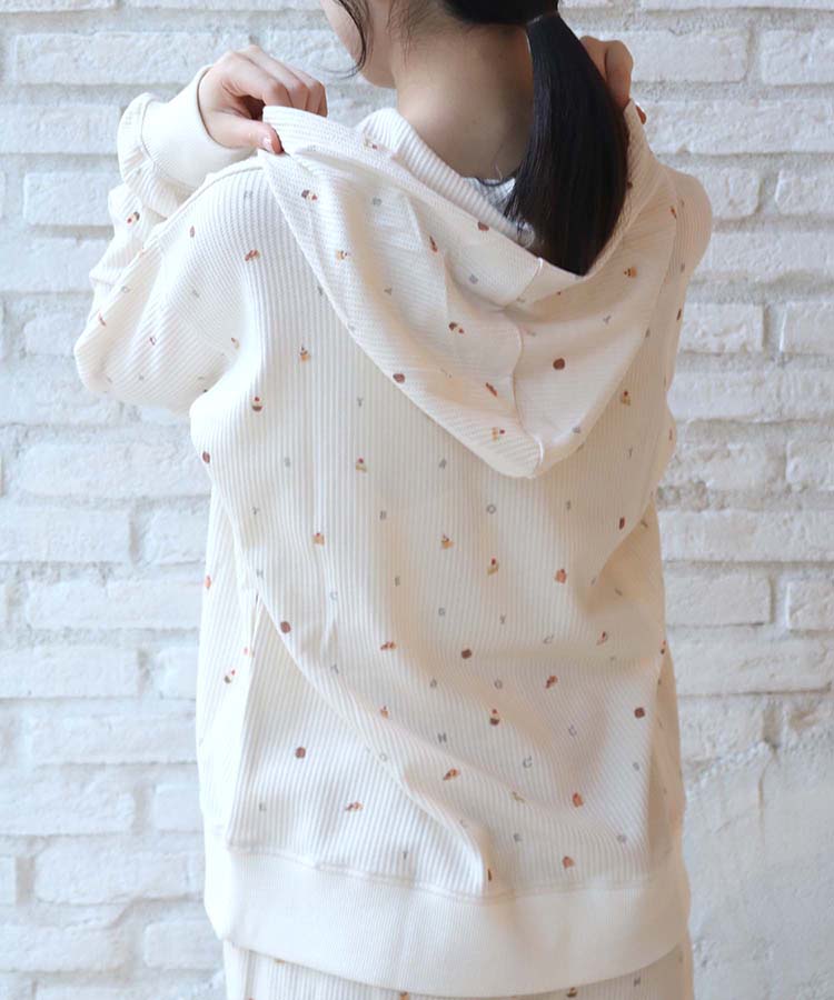 ≪SALE≫CAFECLUBパーカーワッフルルームウエア