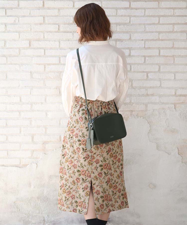 ≪SALE≫パスケース&キーチャーム付きお財布ショルダー