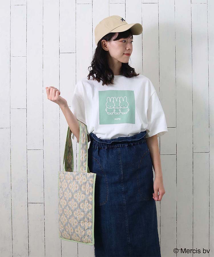 ミッフィースクエアプリントTシャツ