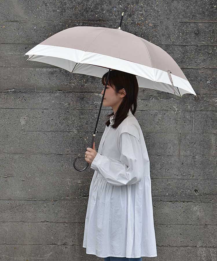 バイカラージャンプ雨長傘