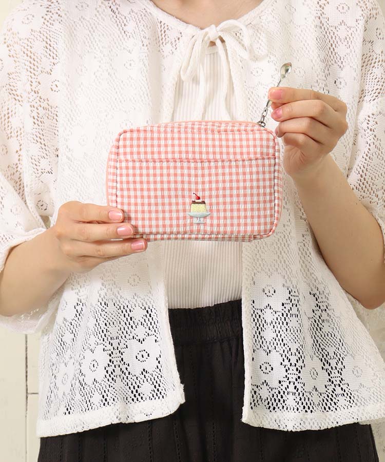 ≪OUTLET≫喫茶刺繍多ポケットポーチ