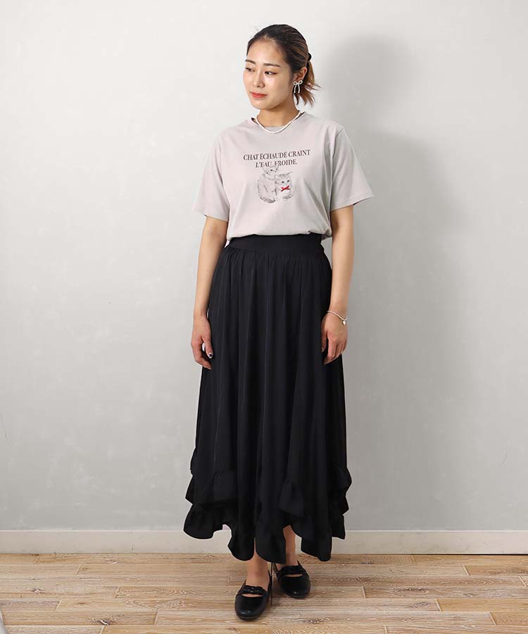 ≪SALE≫le petaleツインキャットリボンTシャツ