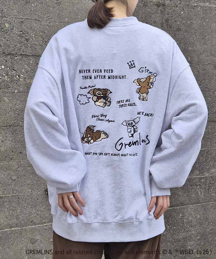 グレムリン刺繍トレーナー